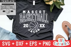 Basketball SVG | Basketball Template 0046 | Basketball Shirt Product Image 1