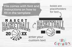 Basketball SVG | Basketball Template 0046 | Basketball Shirt Product Image 2