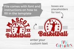 Basketball SVG | Basketball Template 0049 | Basketball Shirt Product Image 4