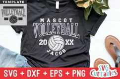 Volleyball SVG | Volleyball Template 0049 | Volleyball Shirt Product Image 1