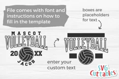 Volleyball SVG | Volleyball Template 0049 | Volleyball Shirt Product Image 2