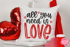 All You Need Is Love, Valentines Day Svg, Romantic Quote Product Image 1