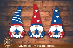 Patriotic Gnomes SVG| Independence Day Gnomes| Gnomes SVG Product Image 2
