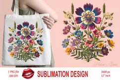 Wildflowers clipart | Vintage Summer flowers field graphics Product Image 1