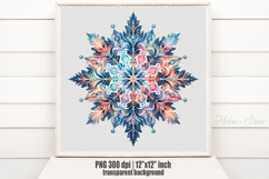 Christmas snowflakes clipart|Cute Winter flower shirt design Product Image 1