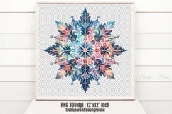 Christmas snowflakes clipart|Cute Winter flower shirt design Product Image 1