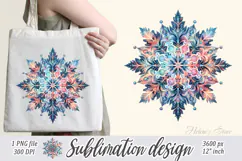 Christmas snowflakes clipart|Cute Winter flower shirt design Product Image 2