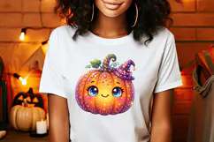 Cute Halloween clipart | Kawaii shirt sublimation designs Product Image 2