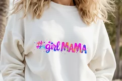 Girl mama clipart | Mothers day Sublimation design png Product Image 1