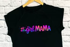 Girl mama clipart | Mothers day Sublimation design png Product Image 3