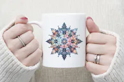 Christmas snowflakes clipart|Cute Winter flower shirt design Product Image 3