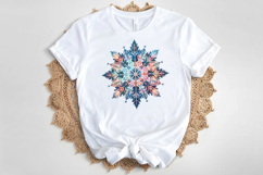 Christmas snowflakes clipart|Cute Winter flower shirt design Product Image 4