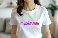 Girl mama clipart | Mothers day Sublimation design png Product Image 4
