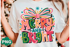 Glitter Pink Coquette Christmas Tree Png Product Image 3