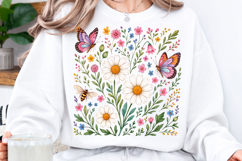 Boho Spring Floral Wildflowers PNG Product Image 1