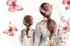 Mother's Day Watercolor Mug Wrap Sublimation Product Image 5