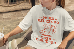 Retro Coffee T-Shirt 70s POD Design Product Image 5