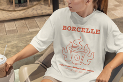 Fiery Coffee Cup Retro T-Shirt Design Product Image 5