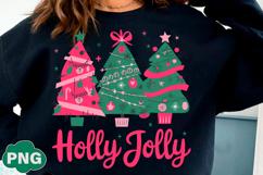 Colorful Holly Jolly Png, Christmas Tree Product Image 1