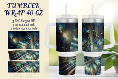 Cosmic night sky tumbler 40oz wrap sublimation design png Product Image 1