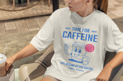 Time for Caffeine T-Shirt Design, Editable Template Product Image 5