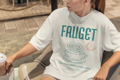 Heart Steam Coffee Retro T-Shirt Design Product Image 5