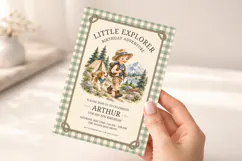 Little Explorer Birthday Invitation Canva Template Product Image 5