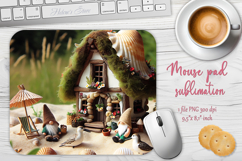 Summer beach gnomes mouse pad sublimation design png Product Image 1