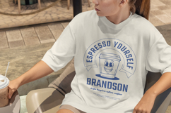 Espresso Yourself Retro T-Shirt Design Product Image 5