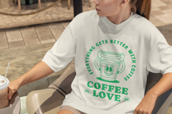 Retro Coffee T-Shirt 30s Cartoon Mascot Product Image 5