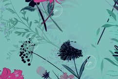 Seamless Wild Flower Tumbler Sublimation Wrap Design PNG Product Image 5