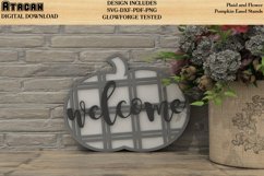 Pumpkin Bundle Plaid and Flowery for Easel Stands SVG files Product Image 2
