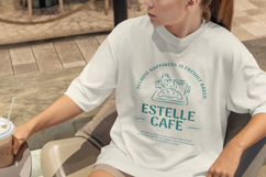 Cafe T-Shirt Design, Editable Canva &amp; Illustrator Template Product Image 5