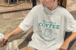 Vintage Coffeehouse T-shirt Canva &amp; Illustrator Template Product Image 5