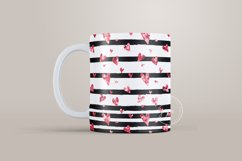 Valentine's day Mug Wrap, Heart Glitter Design, 11 &amp; 15 Oz Product Image 5