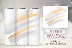 Paint strokes soft colors straight tumbler 20oz wrap png Product Image 1