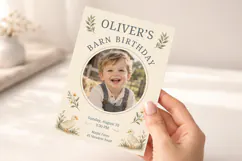 Printable Barn Birthday Invitation Canva Template Product Image 5