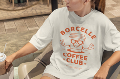 Retro Coffee Club T-Shirt Cartoon Mascot Product Image 5