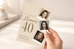 Photo Timeline Birthday Invitation Canva Template Product Image 5