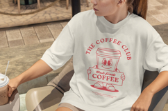 Retro Coffee Quote T-Shirt 30s Cartoon Product Image 5
