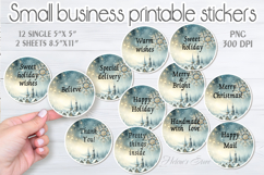 Packaging printable Stickers png |Christmas sticker sheet Product Image 1