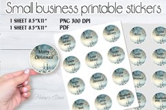 Packaging printable Stickers png |Christmas sticker sheet Product Image 2