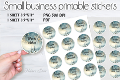 Packaging printable Stickers png |Christmas sticker sheet Product Image 2