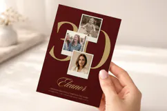 Photo Collage Birthday Invitation Template, Editable Canva Product Image 5