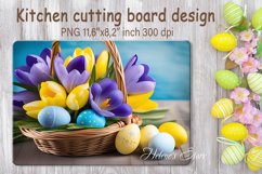 Easter cutting board sublimation| Flowers chopping boards Product Image 6