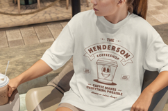 Retro Coffeeshop T-Shirt Cartoon Mascot Product Image 5