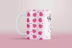 Valentine's day Mug Wrap, 11 &amp; 15 Oz Mug Sublimation Design Product Image 5