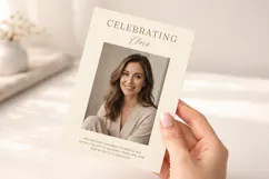 30th Birthday Invitation Photo Template, Editable Canva Product Image 5