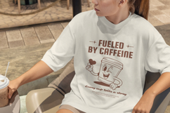 Retro Coffee T-Shirt Cartoon Design Product Image 5