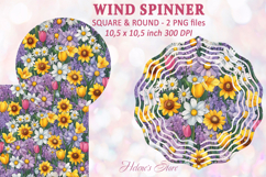 Flowers Wind spinner|Garden flowers Wind spinner sublimation Product Image 1